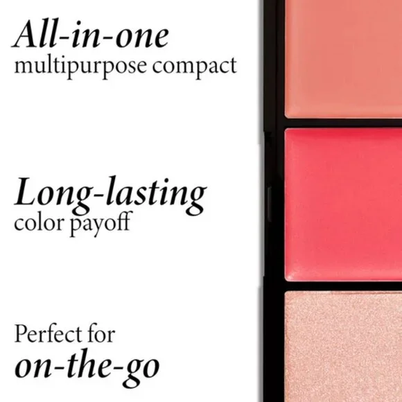 LAURA GELLER Made To Multitask Eye, Lip, Cheek Face Palette COLOR: THINK PINK - Picture 4 of 5